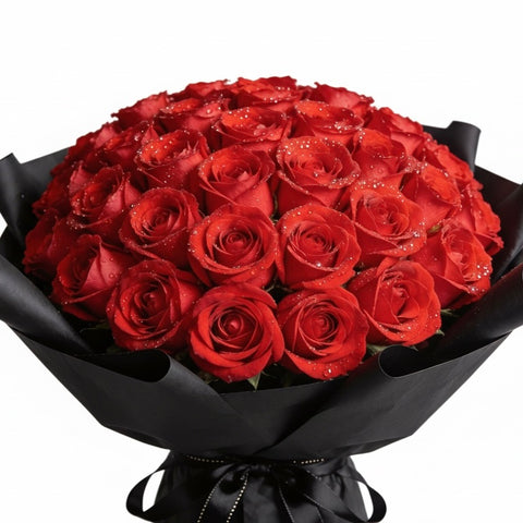 Fifty Reasons to Celebrate - 50 Stems Premium Long Stems Rose Bouquet