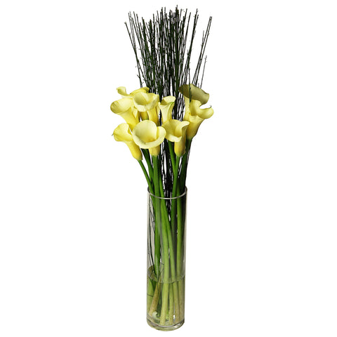 The Radiant Calla Lily Flower Arrangement in a Vase